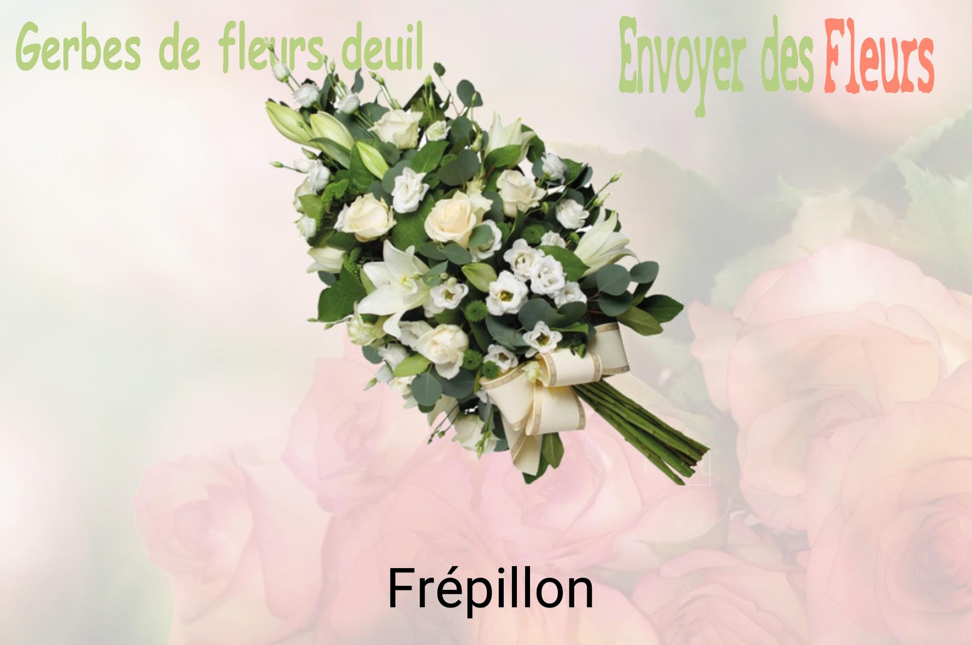 Gerbe de fleurs de deuil livrée à Frépillon